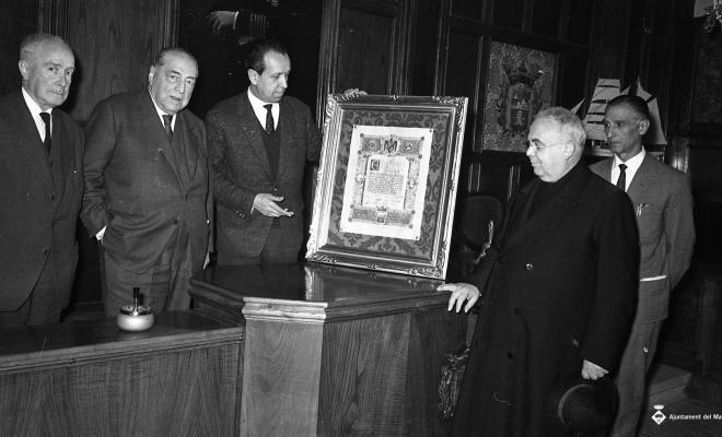 Homenatge a Josep Agell i Agell a la Sala de Plens