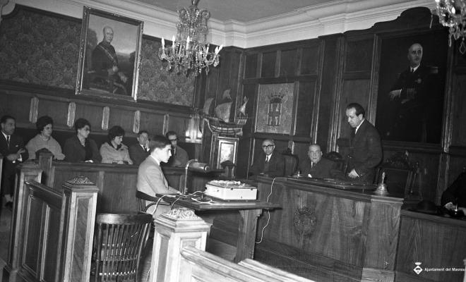 Homenatge a Josep Agell i Agell a la Sala de Plens