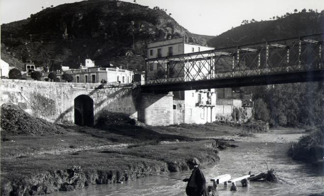Imatge del Pont d´Anoia  dels anys 30