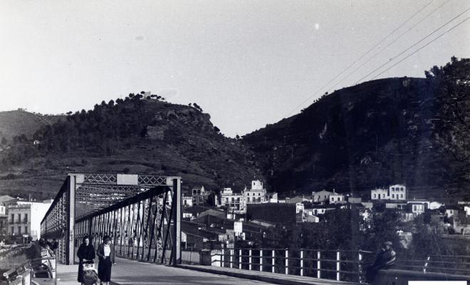 Imatge del Pont d´Anoia  dels anys 30