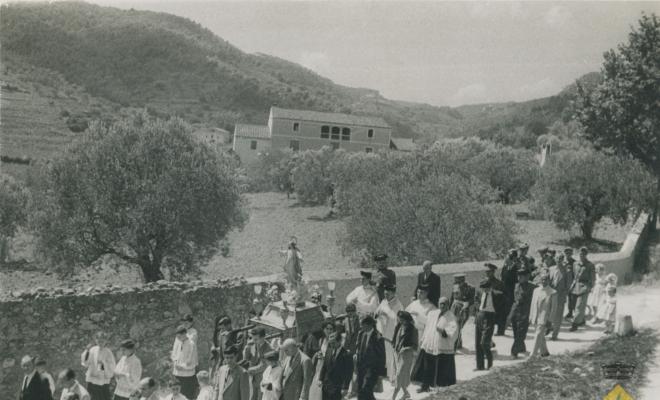 Processó de santa Maria en motiu de la festa major