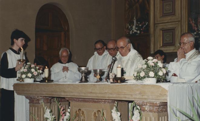 Missa concelebrada a l'església de Santa Maria
