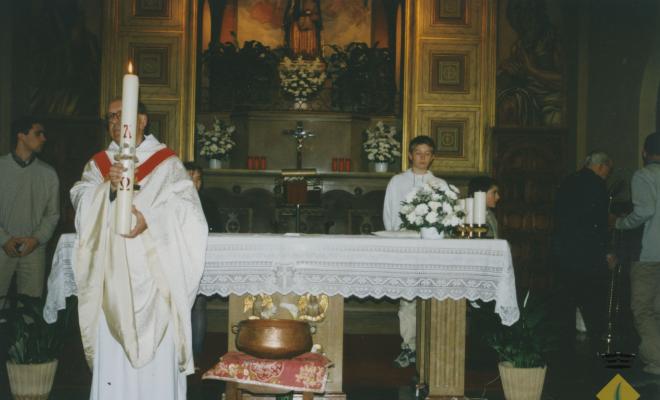 Missa a l'església de Santa Maria
