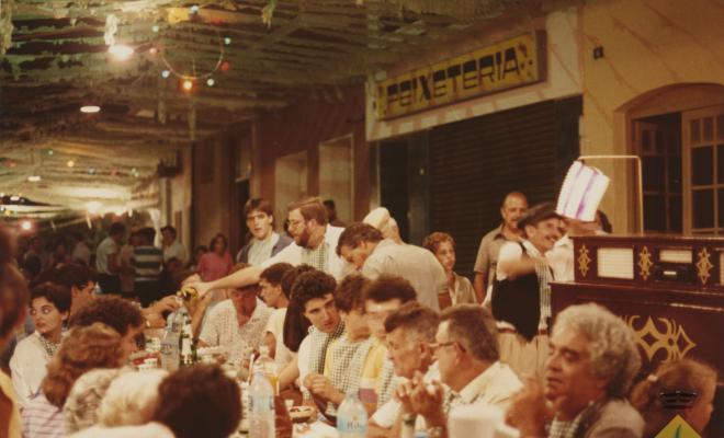 Festa Major de Santa Maria. Sopar al carrer Santa Maria