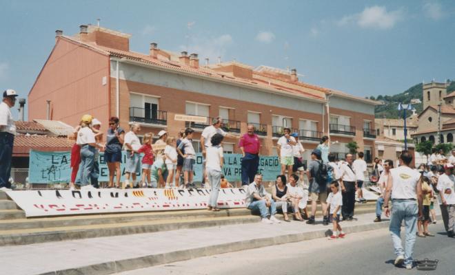 Manifestació a favor de la segregació de la Palma del municipi de Cervelló