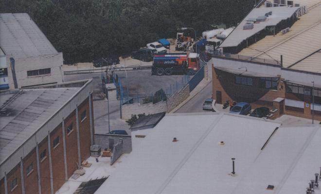 Imatges aèries de la zona industrial de can Mascaró