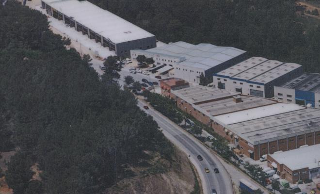 Imatges aèries de la zona industrial de can Mascaró