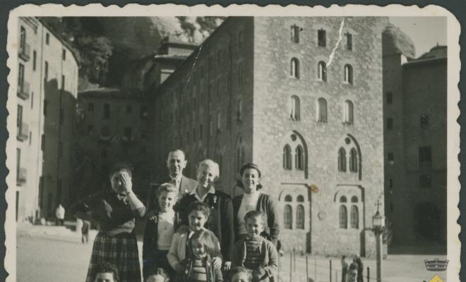 Visita de la família Roca a Montserrat