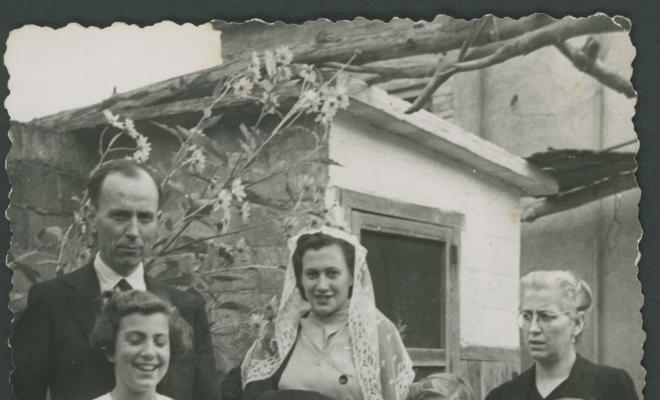 Família Roca amb avi, pares i fills