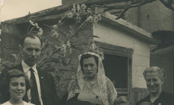Família Roca amb avi, pares i fills