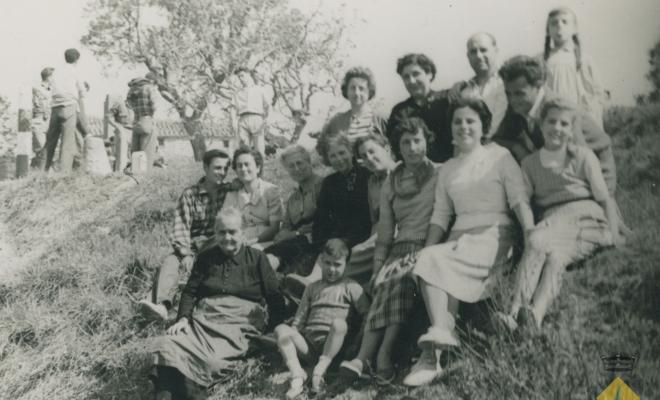 Retrat de grup al camp