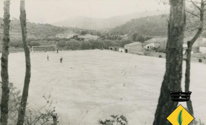El nou camp de futbol de la Palma de Cervelló després de la finalització de la construcció