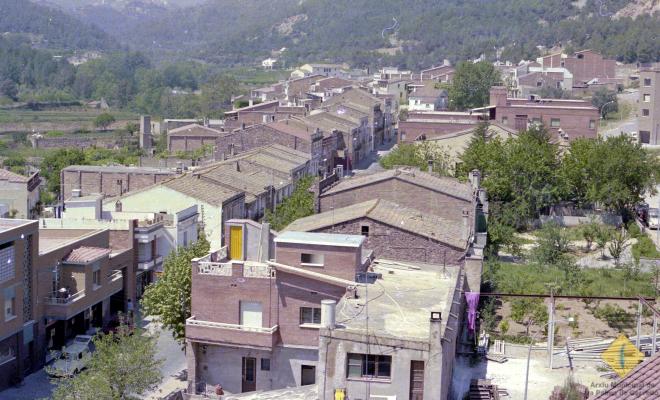 Vista de l'avinguda Catalunya des del campanar de l'església