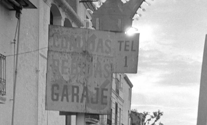 Terrassa d'una fonda a Abrera