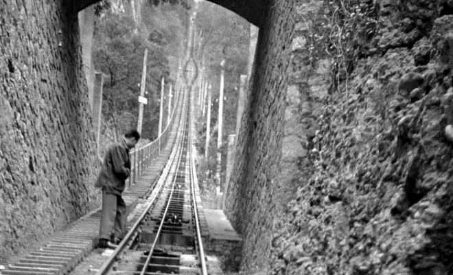 Les vies del funicular de Sant Joan a Montserrat