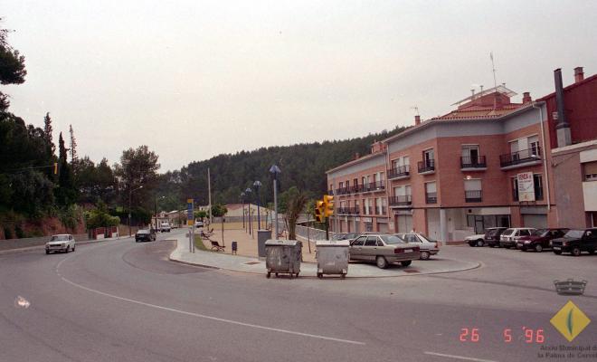 Vista de l'avinguda Catalunya i el carrer Sant Cristòfol