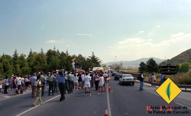 Manifestació a favor de la segregació de la Palma de Cervelló