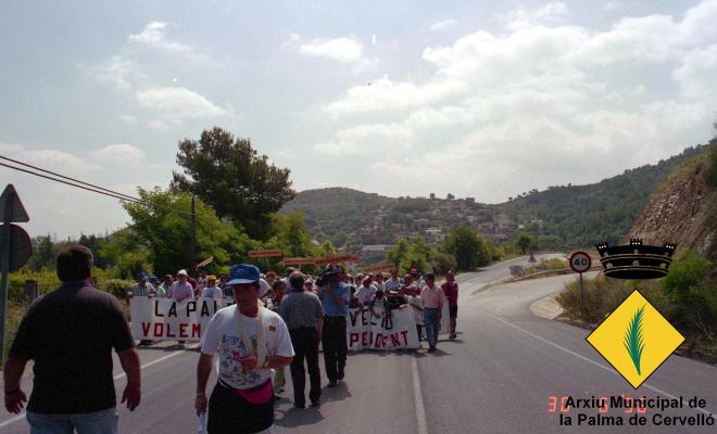 Manifestació a favor de la segregació de la Palma de Cervelló