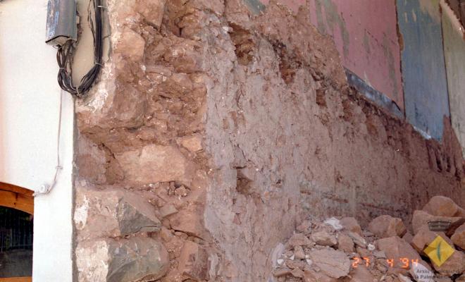 Enderrocament de Cal Figuerola situat al carrer Santa Maria número 45