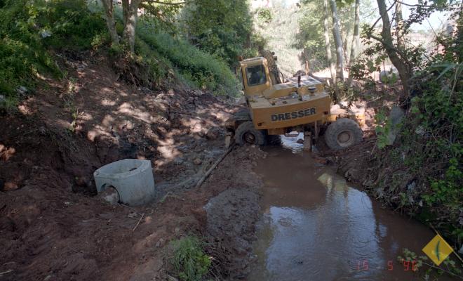 Obres de canalització d'aigües