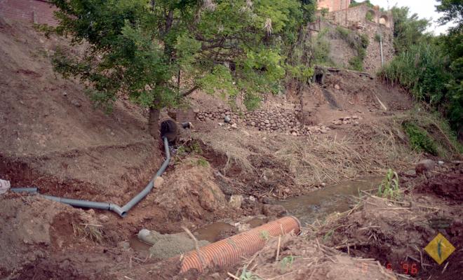 Obres de canalització d'aigües