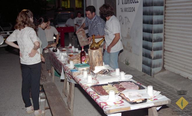 Sopar de Festa Major al carrer Santa Maria