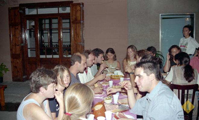 Sopar de Festa Major al carrer Santa Maria