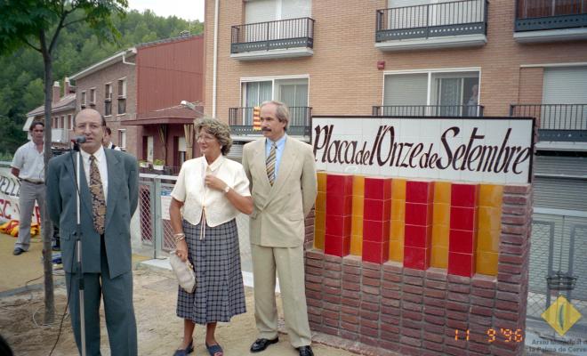 Inauguració de la plaça Onze de Setembre