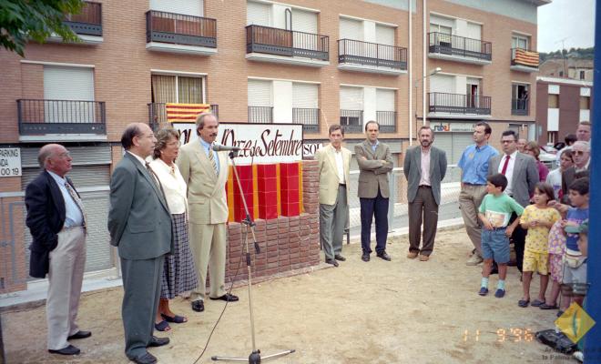 Inauguració de la plaça Onze de Setembre