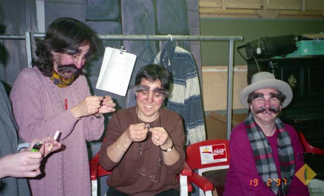 Curs de maquillatge per actors a la seu de l'Aliança Palmarenca