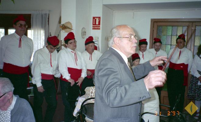 Grup de caramelles dirigit per Esteve Fisas Alemany