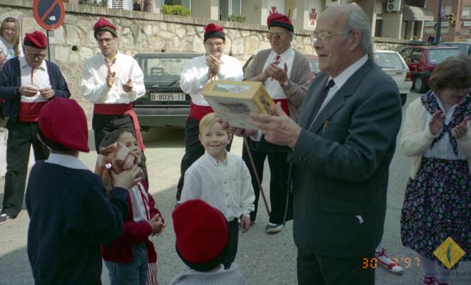 Grup de caramelles dirigit per Esteve Fisas Alemany
