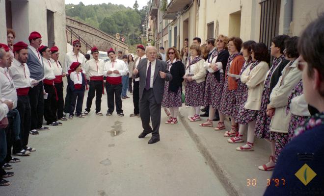 Grup de caramelles dirigit per Esteve Fisas Alemany