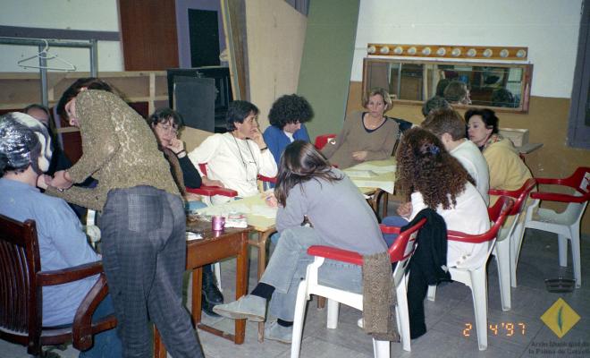 Curs de maquillatge per actors a la seu de l'Aliança Palmarenca