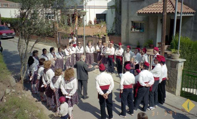 Grup de caramelles dirigit per Esteve Fisas Alemany