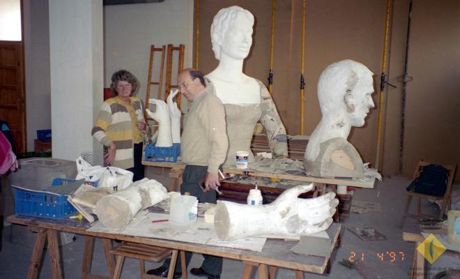 Procés de creació dels gegants de la Palma de Cervelló