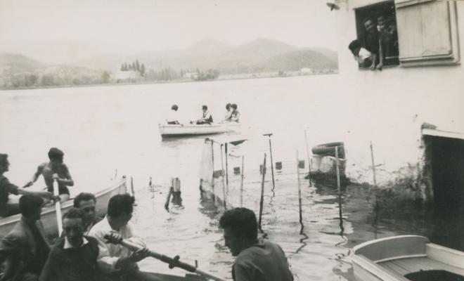 Barques a l'estany de Banyoles