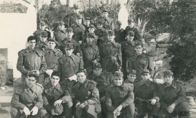 Grup de soldats al Destacamento de Artilleria Antiaérea de Ripollet