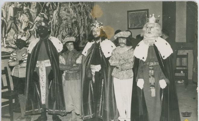 Recepció dels Reis Mags durant la cabalcada de la vigília