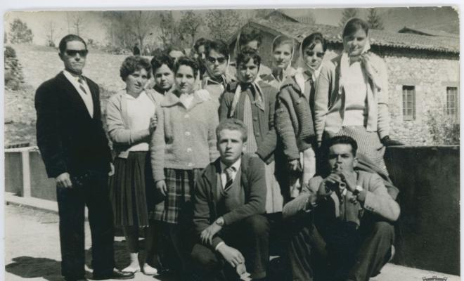 Grup de joves durant una excursió