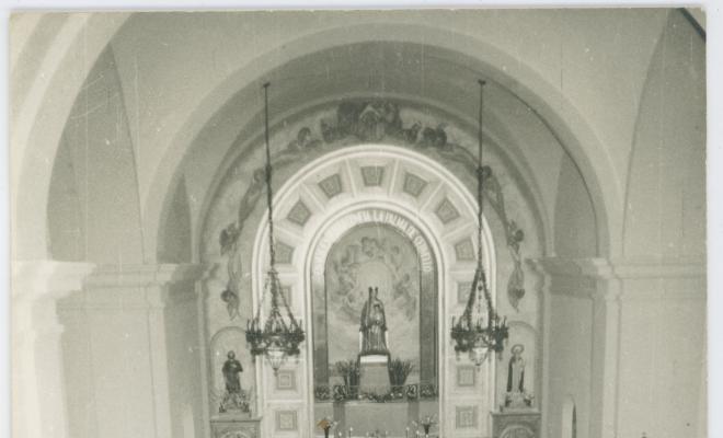 Casament de Lluís Pascual i Rosa Roca a l'església de la Palma