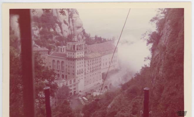 Vista del monestir de Montserrat