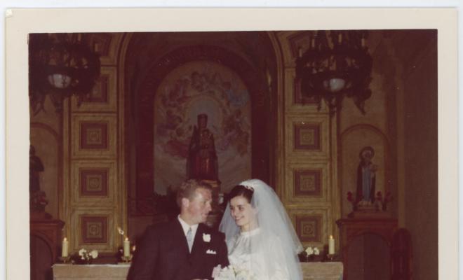 Casament de Rosa Albertí i Antonio Busquet a la Palma de Cervelló
