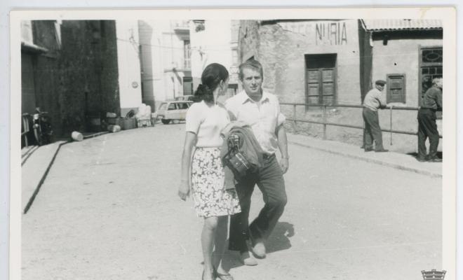 Rosa Albertí i Antonio Busquet en un viatge al Santuari de la Mare de Déu de Núria