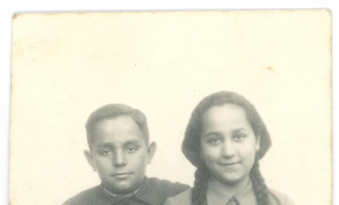 Retrat dels germans Jaume i Balbina Planas