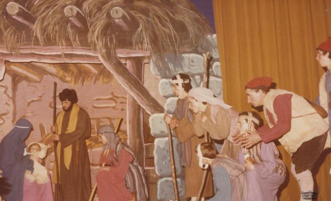 Representació dels Pastorets per part del Grup de Teatre de la Palma