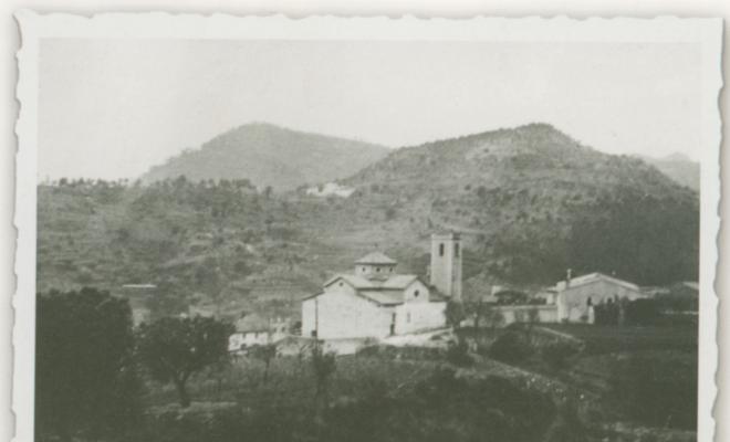 L'església de Santa Maria vista des de can Pongem
