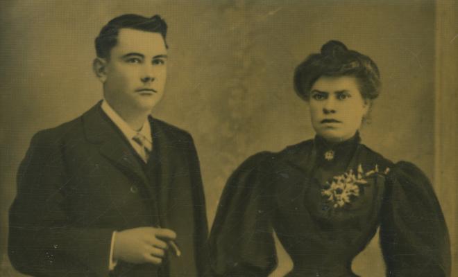 Retrat nupcial de Gil Ollé Bartralot i Emilia Casas Ros