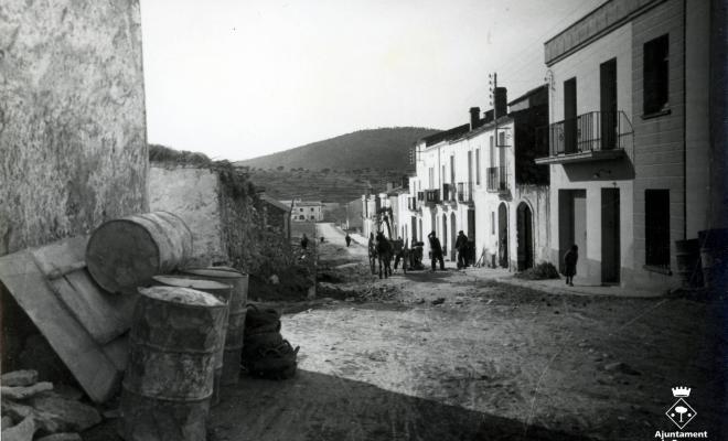 Carrer Sant Domènec en obres
