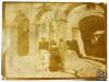 Pau Maria Turull Fournols amb una dona i un nen. Abadia de Montserrat.